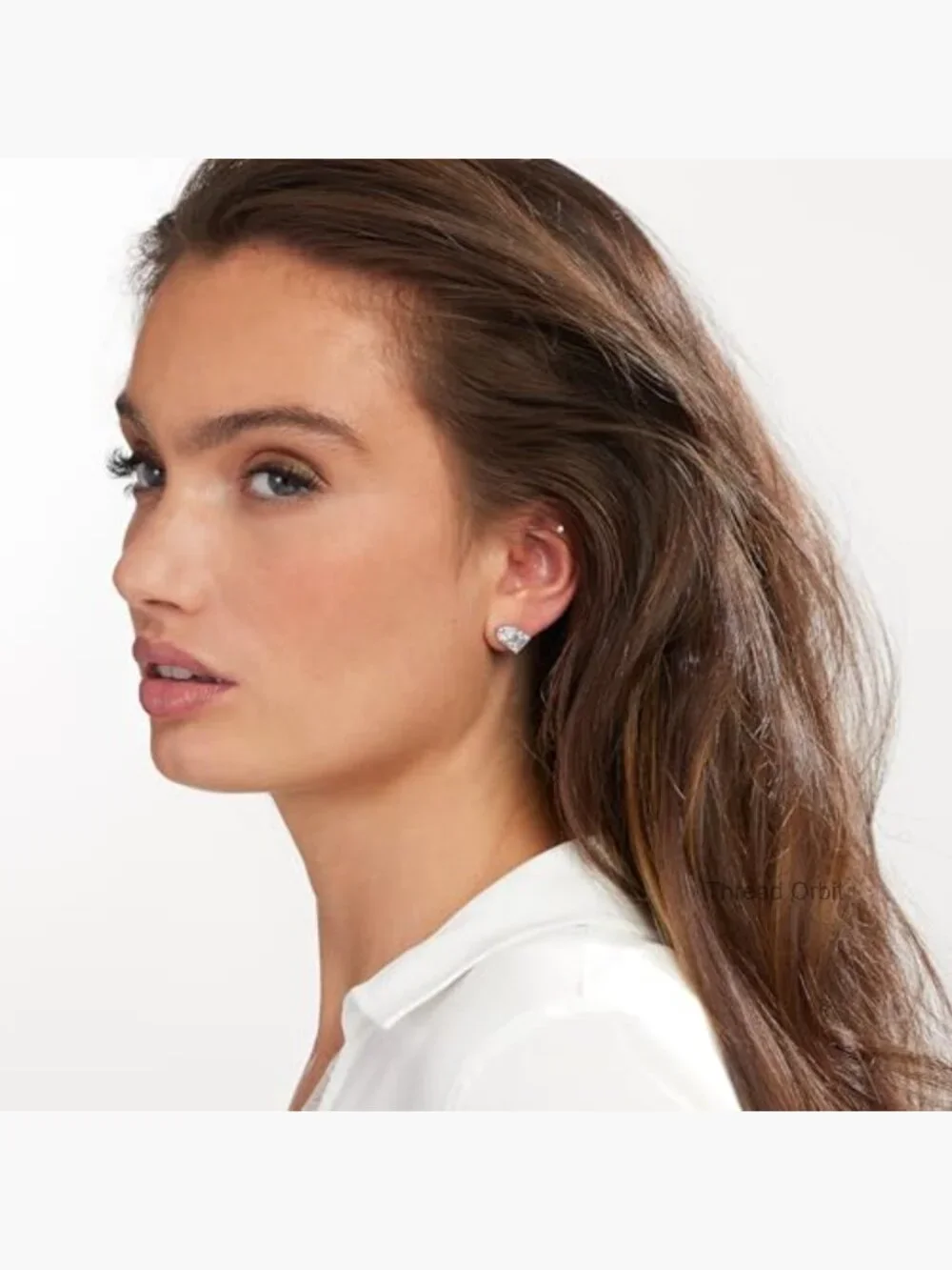 White Cubic Zirconia Rhodium Over Sterling Silver Stud Earrings 5.58ctw_2